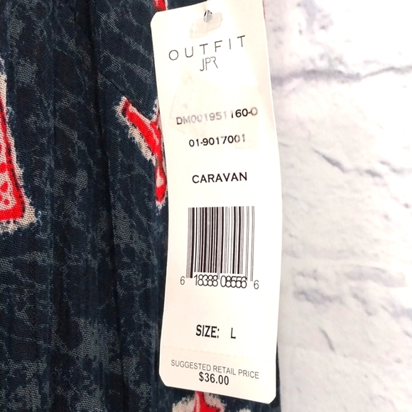 NWT Outfit JPR Maxi Dress Rayon Sleeveless Sz L - Picture 3 of 6